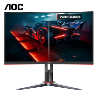 冠捷(AOC)显示器27寸 240Hz 1500R 0.5MS 旋转升降 HDR 电竞曲面C27G2Z