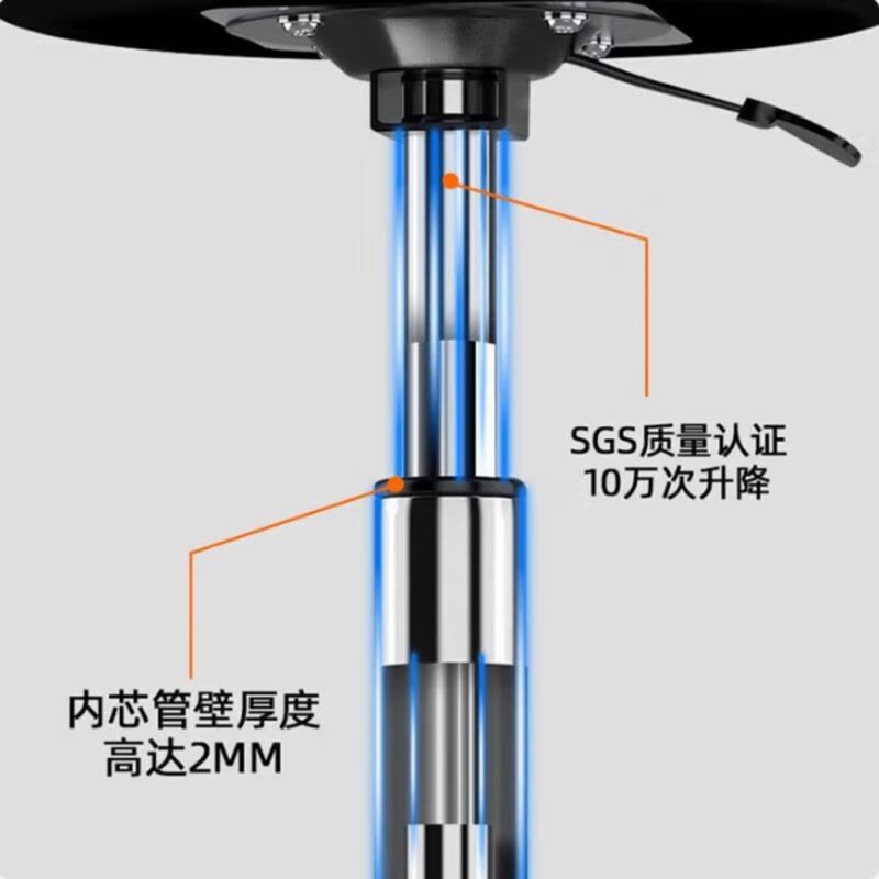 实验室车间可旋转升降椅医院工作台实验椅子 滑轮靠背款图片