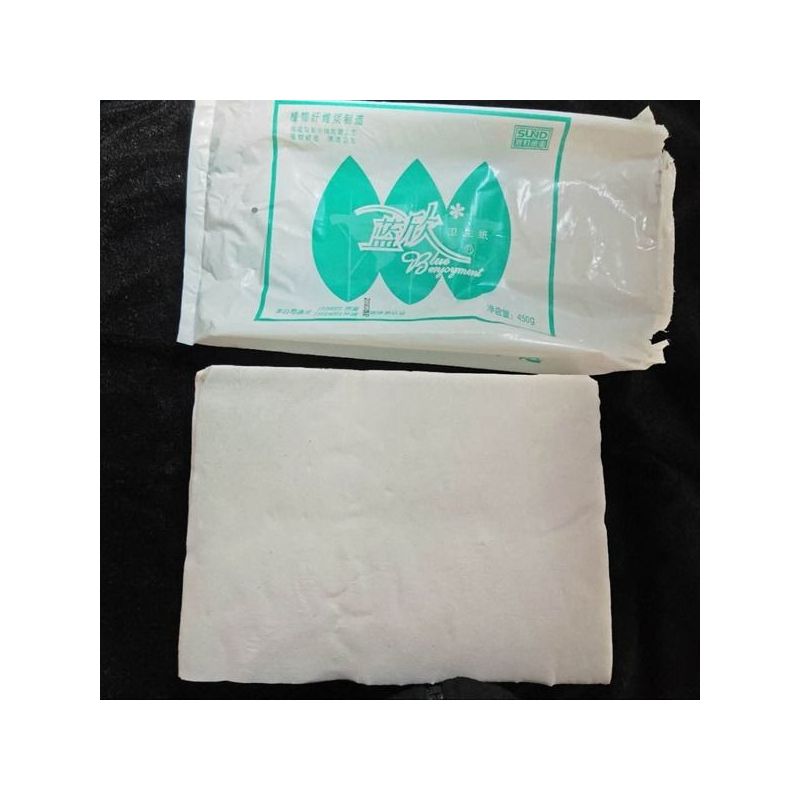 厕所用纸卫生纸原浆加韧卫生纸家庭装草纸酒店450克平板12包卫生纸