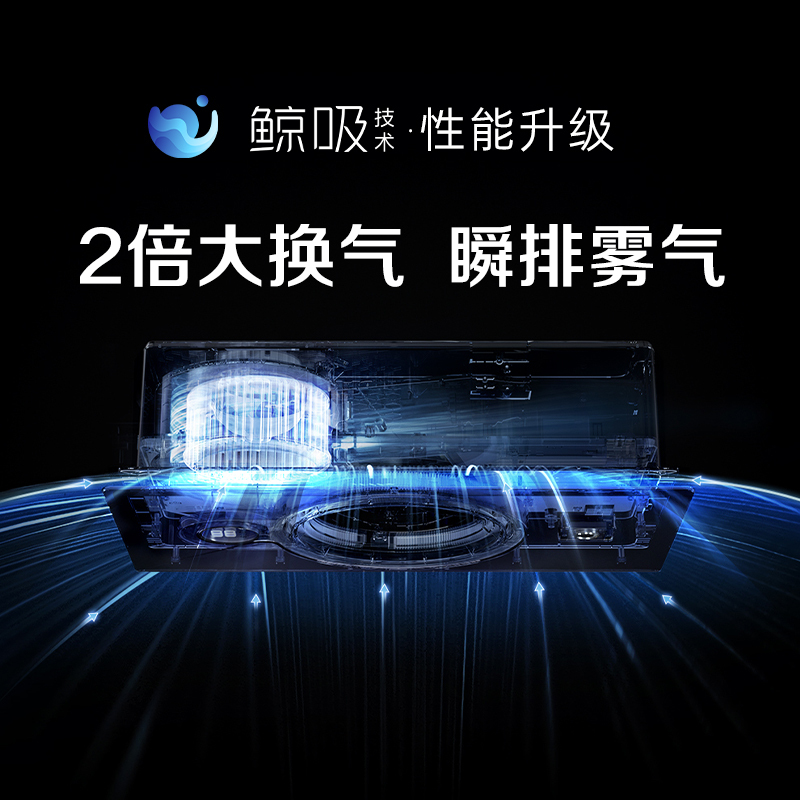 奥普(AUPU)浴霸Q360C [潘展乐同款]热能环浴霸 风暖两档速热360度强风鲸吸大换气高清大图