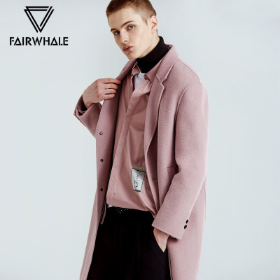 89元 MARK FAIRWHALE 马克华菲 男士纯色羊毛大衣