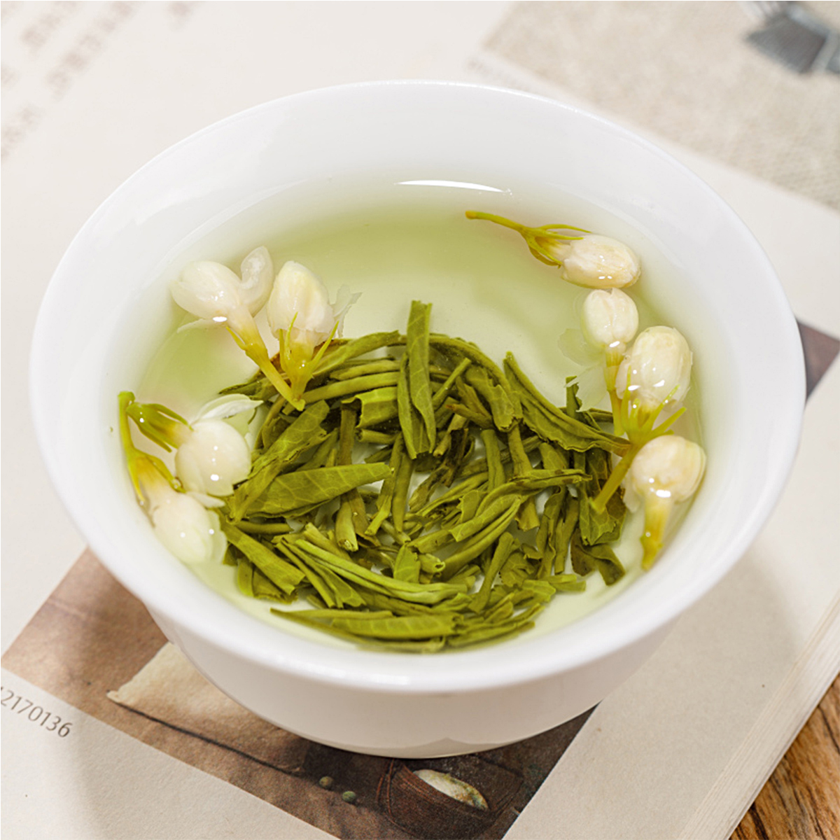 源御露(Yuan Yu Lu)茉莉花茶 浓香型新茶一级罐装茉莉花茶叶罐装芳华小蓝两罐共250g高清大图