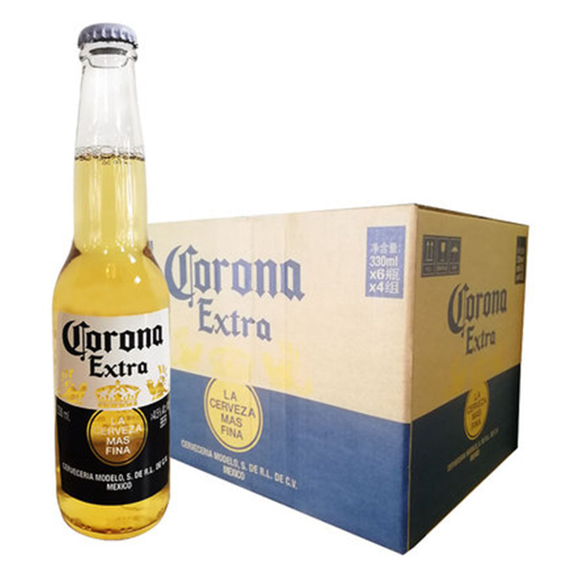 Corona科罗娜特级墨西哥风味啤酒330ml*24瓶整箱装