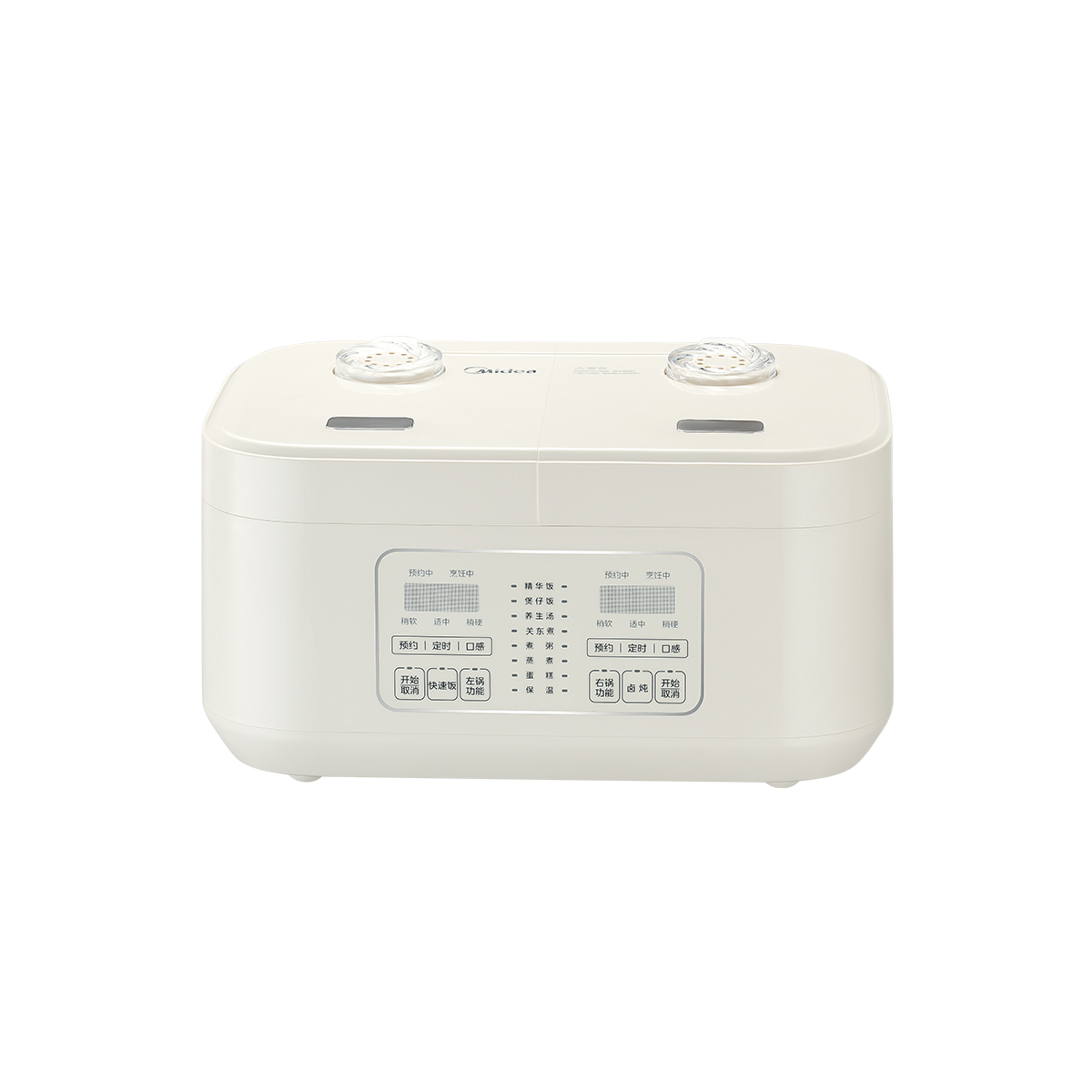 美的(Midea)3.2L双胆双控电饭煲白玉晶釜内胆2-3人香弹饭煲仔饭多功能家用智能电饭锅 MB-RC328