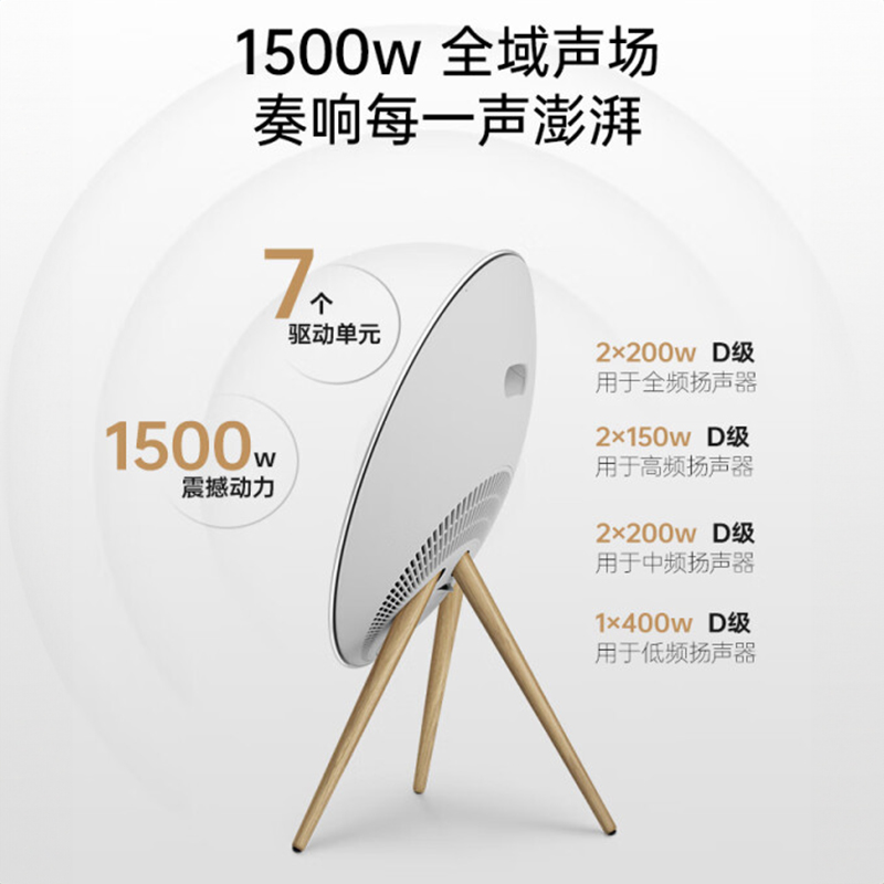 B&O Beosound A9 5.G 5代 铂傲一体式无线WiFi蓝牙家用音箱音响 触控调音音箱 金色高清大图