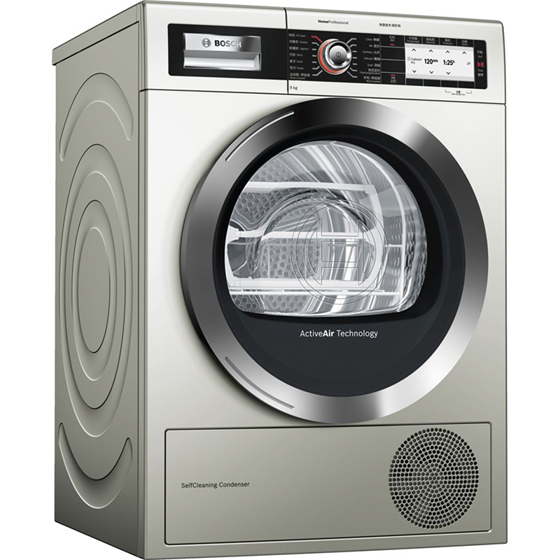 博世 Bosch 干衣机wty877691w Bosch 博世wty877691w 9公斤香槟金热泵烘干干衣机 价格图片品牌报价 苏宁易购德国一号海外专营店
