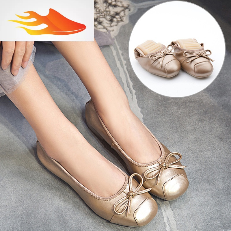 fishbasket新款女鞋平底浅口百搭瓢鞋船鞋平跟软底防滑孕妇鞋蛋卷单鞋