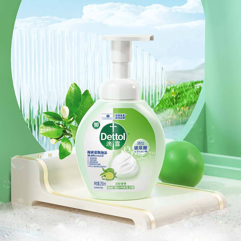 滴露(Dettol)泡沫抑菌洗手液青柠香型250ml