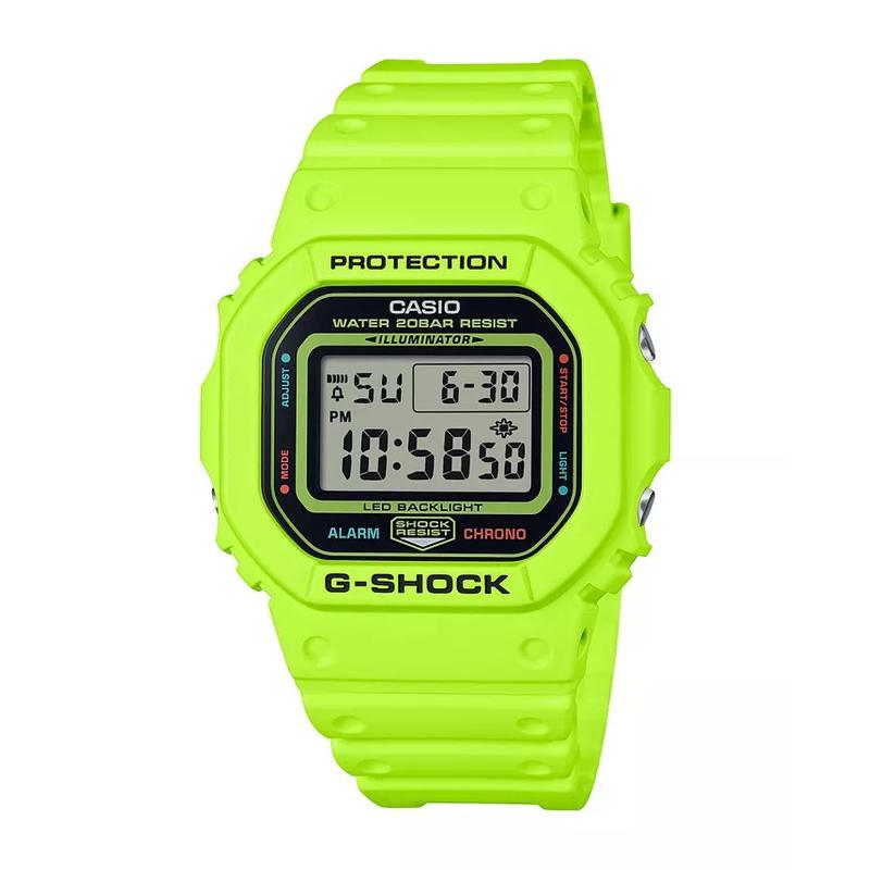 卡西欧(CASIO)运动潮流男款黄色树脂手表48.9mm防水防震电子计时器户外竞速energizing
