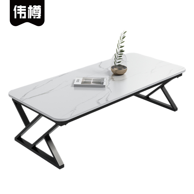 伟樽岩板茶几120*60*60cm张高清大图