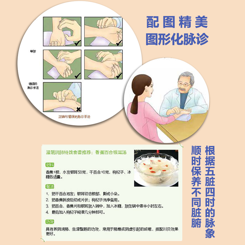 [醉染正版]正版 零起点脉诊入门脉诊 疾病自查症状 展现千年脉诊精髓生活方式改善体质养生书籍 自学脉诊中医诊断脉诊自高清大图