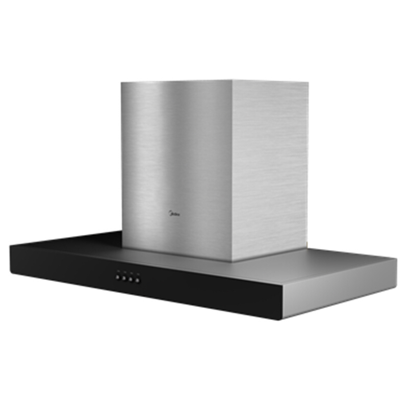 美的（Midea）CXW-220-B81 经典欧式不锈钢抽油烟机17立方大吸力宽屏拢烟 面板材质：黑色钢化玻璃 单位：台