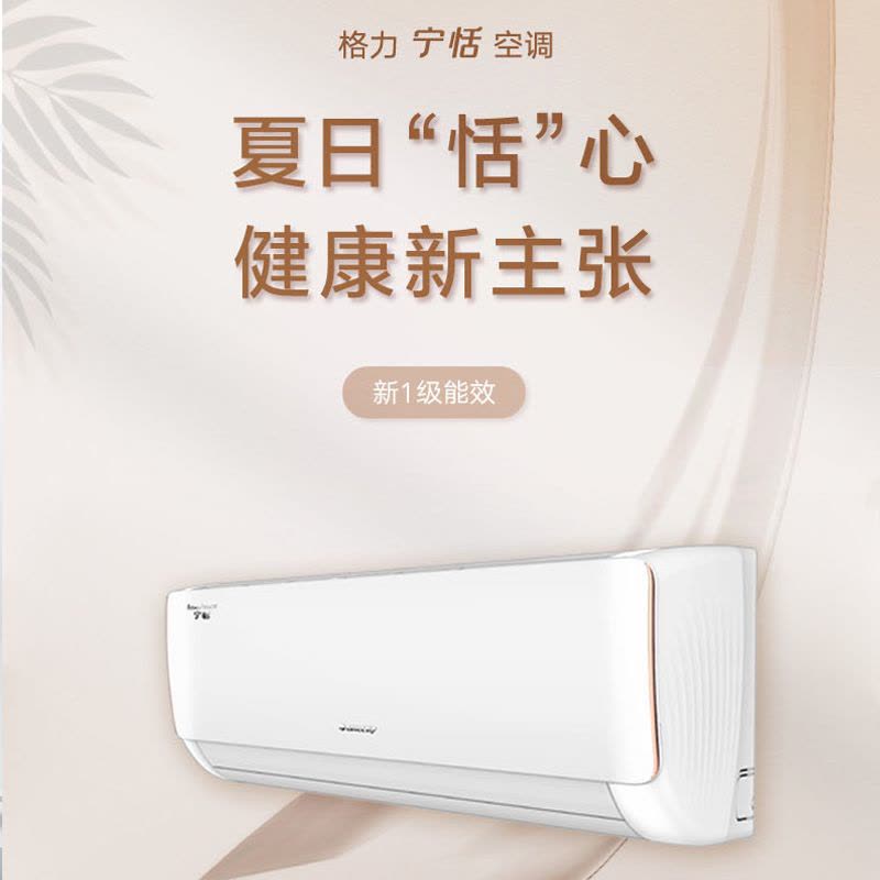 格力空调 宁恬大1匹 新一级变频冷暖挂机空调KFR-26GW/(26566)FNhAa-B1(WIFI)(皓雪白)图片