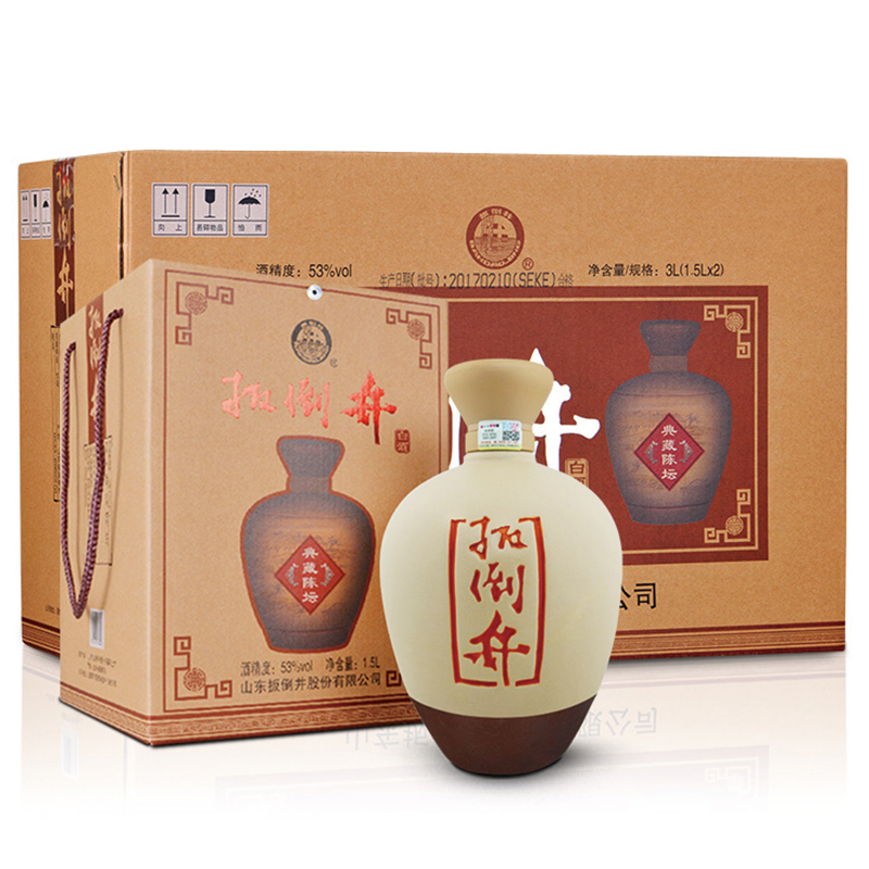 扳倒井 典藏陈坛 53度 1500ml*2坛 浓香型高清大图