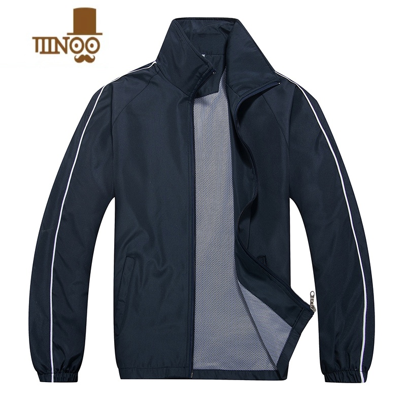 YANXU广告风衣定制休闲工装长袖定做防风服订制工作运动服外套印字logo高清大图