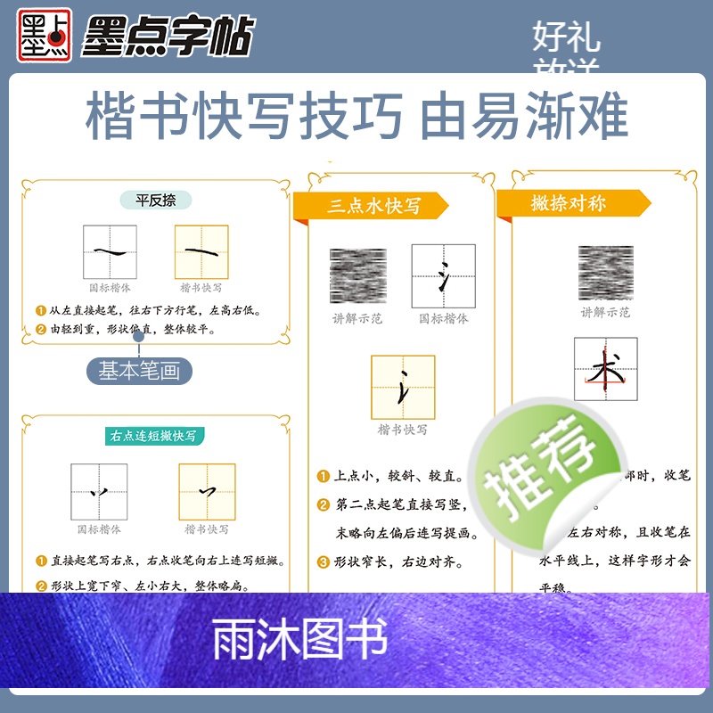 [正版]钢笔字帖成年字帖楷书快写体一本通技法教程小学儿童练字大学生硬笔书法速成练字帖小学生字帖楷书练字本高清大图