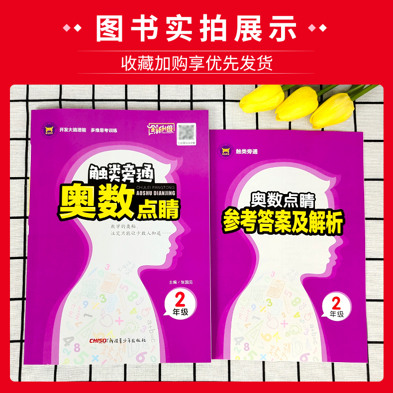数学 [正版]2022版 触类旁通奥数点睛二年级 小学奥数解题方法大全 小学奥数二年级上下册数学练习册小学二年级奥数练习高清大图