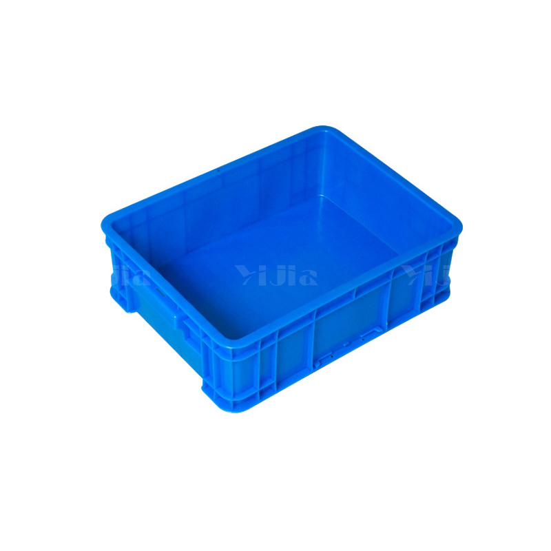 翌嘉YJ4120600 蓝色塑料周转箱大号工业胶箱 450*335*140高清大图
