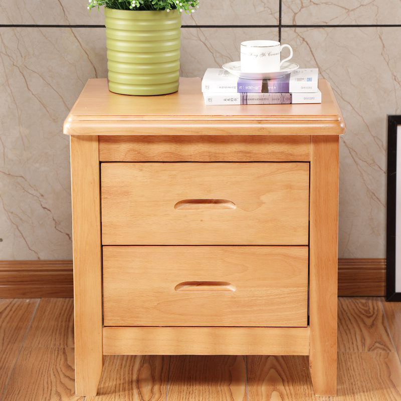 中豫鑫泽 ZYXZ4030707床头柜原木色床边收纳储物柜高清大图