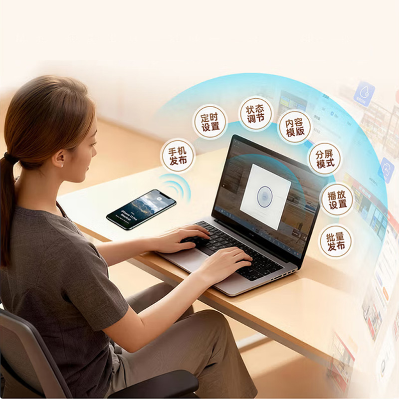 海信43英寸一体机数字标牌可吊挂壁挂信息发布广告机电子菜单奶茶店超市餐饮酒店显示器43XD30F壁挂架高清大图