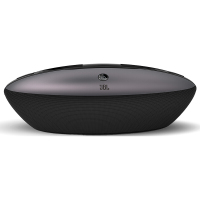 JBL BOAT 音乐快艇 卧室蓝牙音响苹果5/6S充电底座音箱 自带闹钟和FM电台 钛金黑