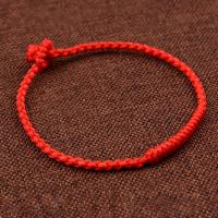 金刚结玉线手工编织本命年红绳子手链男女情侣手绳手环饰品送女朋友七夕情人节礼物