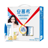 伊利 安慕希风味酸牛奶香草味酸奶 205ml*12盒整箱 营养酸奶 包邮