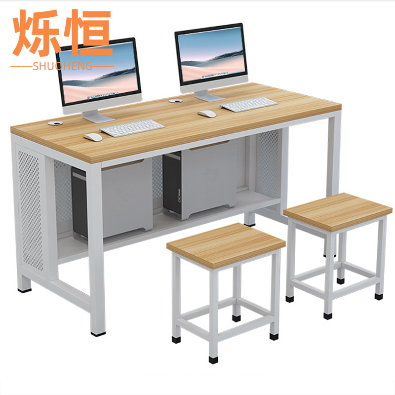 烁恒办公桌双人位套高清大图