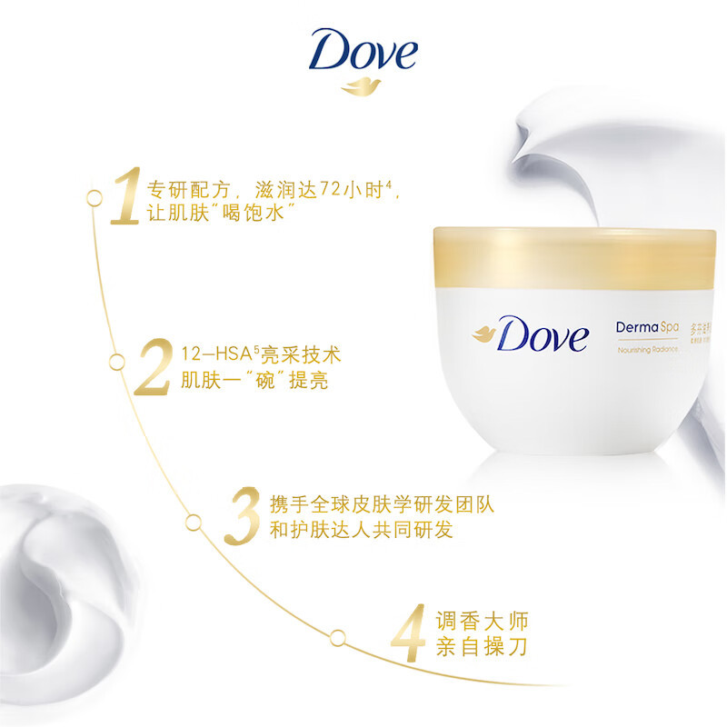 多芬大金碗 滋养保湿身体乳300ml 保湿芳香(包装随机)高清大图