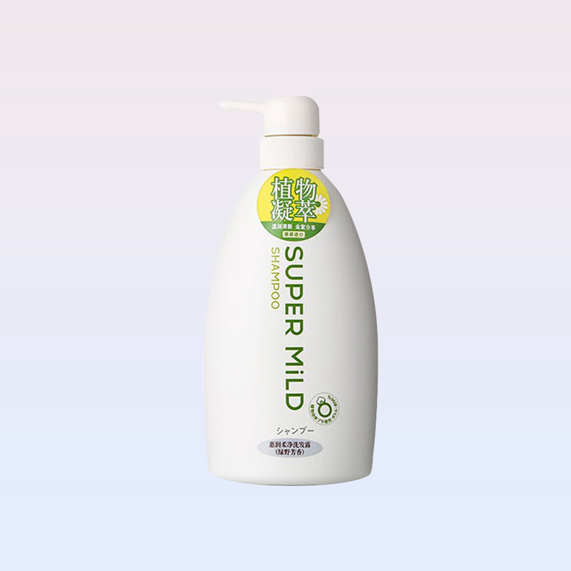 SUPER MiLD资生堂惠润洗发水柔净无硅油洗发露 绿野芳香洗发水 600ML