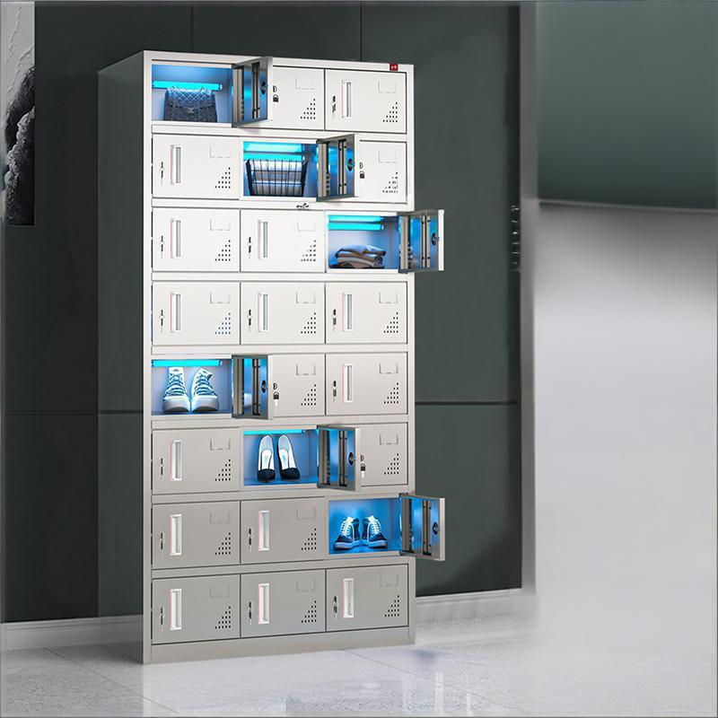 金燚瑶 【201不锈钢】二十四门平顶 50*90*180CM 紫外线消毒更衣柜 单位 :台