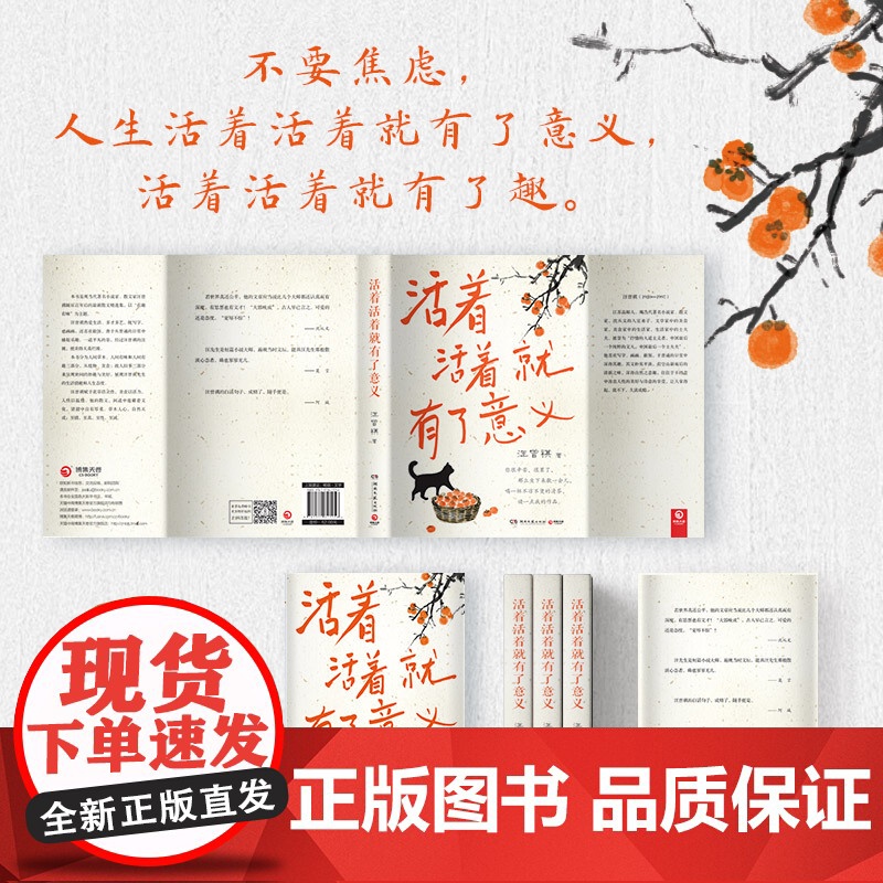 活着活着就有了意义[赠藏书票]汪曾祺全新散文集,和汪老学好的现代汉语,得“趣味人生”! 文学散文随笔正版书高清大图