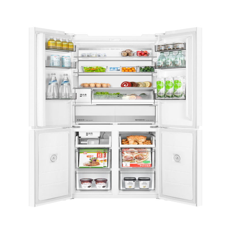 [自营]美的冰箱460四门独立制冰超薄环变频风冷无霜家用大容量PST+净味 MR-460WUSPZE零全嵌入式双循高清大图