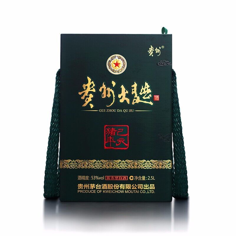 贵州茅台 酱香型白酒 53度 贵州大曲 己亥猪年 2.5L 单瓶装