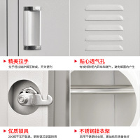 汉诺鑫威更衣柜钢制员工宿舍储存物柜浴室多门换衣柜子铁皮学校宿舍存鞋柜