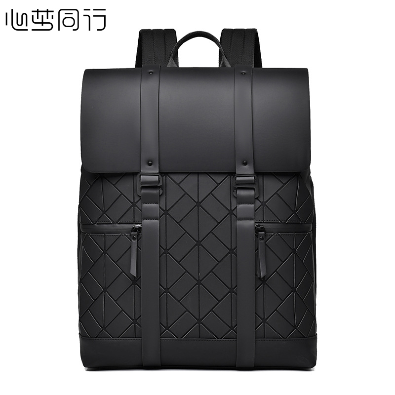 心梦同行时尚双肩包 通勤电脑包 炫酷背包 商务书包 8606/个高清大图