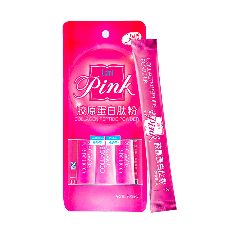 [苏宁超市]Lumi pink胶原蛋白肽粉 3g*3袋高清大图