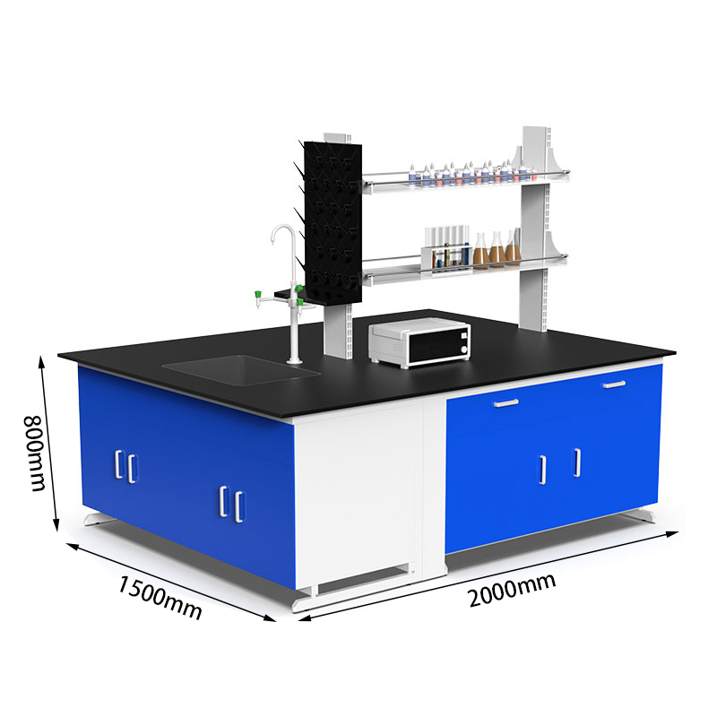 烁恒实验台钢木2m台高清大图