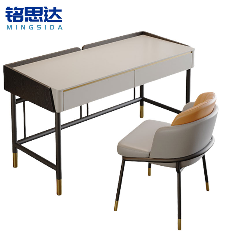 铭思达岩板书桌高清大图