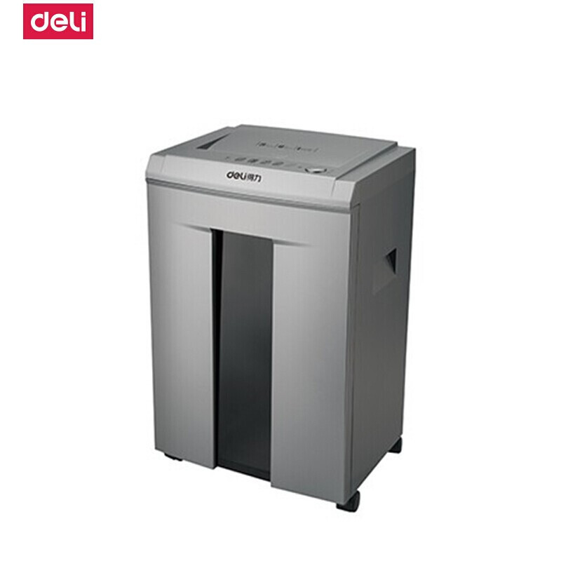 得力14461碎纸机 40分钟持续碎纸20L 2*12mm米粒状碎纸机(金属灰)高清大图