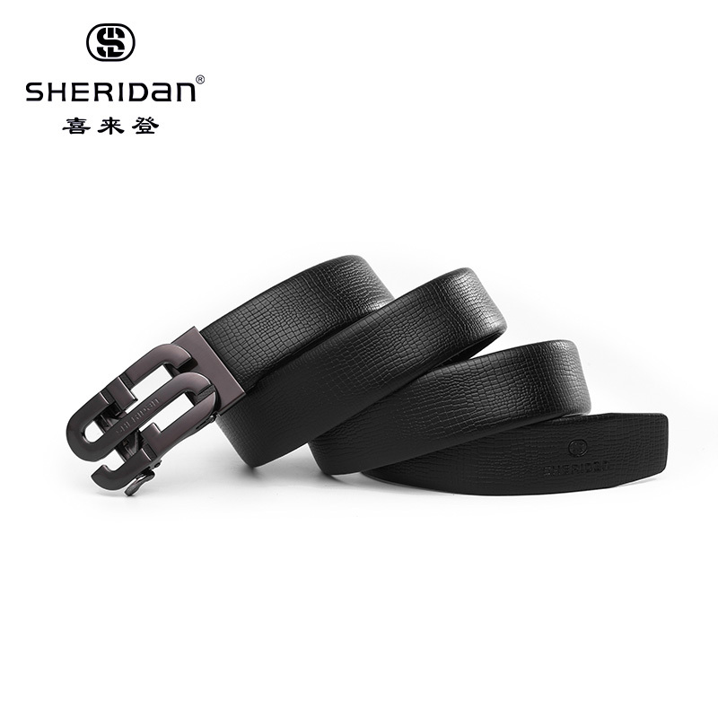 SHERIDAN喜来登(扣头皮带)头层牛皮NL180357S