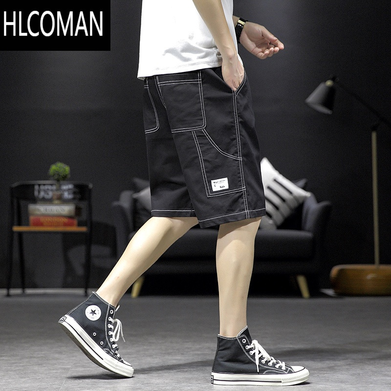 HLCOMAN青少年夏季五分裤13初中学生帅气工装短裤子15岁男孩休闲中裤潮16