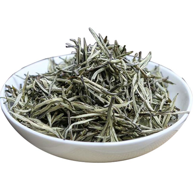 茗纳百川 云南滇绿春茶特级毛尖绿茶茶叶 2022新茶春尖散装 单芽玉针250克