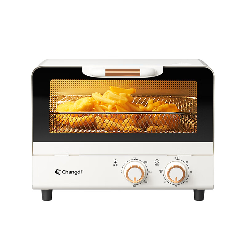 长帝小型家用电烤箱多功能烘焙mini家庭烤箱烧烤蛋挞12升TO2A(珍珠白) TO12A 12L