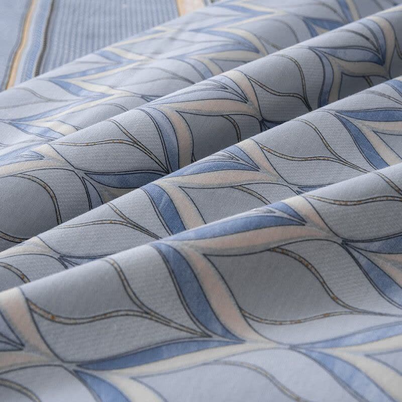 水星家纺 122098 全棉抗菌四件套 奕然 1.8米床图片