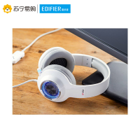 Edifier/漫步者 G4电脑有线耳机头戴式电竞7.1声道吃鸡游戏耳麦USB插头 带麦白色