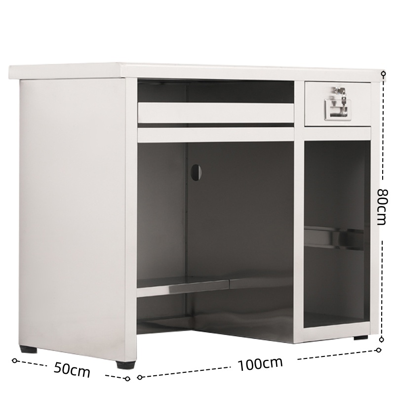怡卓欧不锈钢桌1m右张高清大图