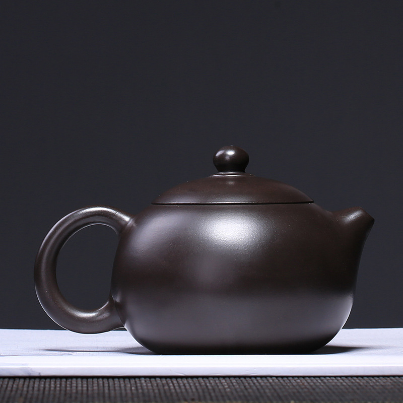 宜兴紫砂壶原矿黑泥西施壶李烈华全手工茶壶茶具