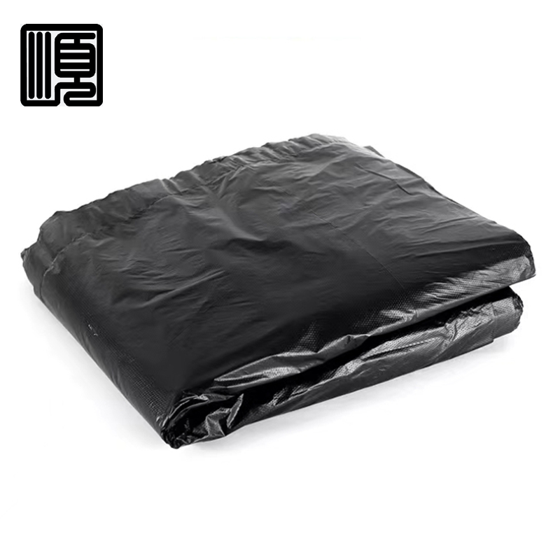 顺心捷 黑色平口塑料袋 600×800mm 50只/包高清大图