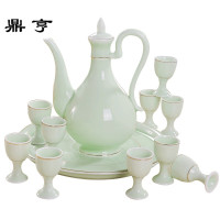 鼎亨景德镇陶瓷酒具套装家用中式仿古烈酒壶复古烧酒分酒器日式白